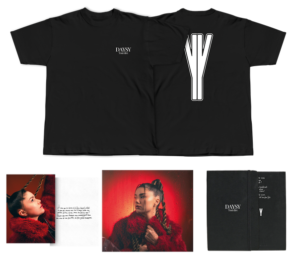 Pack CD + T-shirt + Carnet + Carte postale dédicacée 